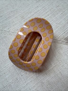 Teleties Round Flat Hair Clip